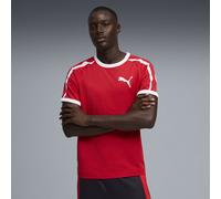 PUMA T7 Big Cat Ringer-T-Shirt Herren, Kleidung, Rot, XS