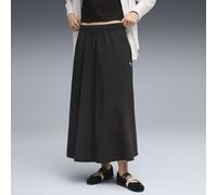 T7 Woven Midi Skirt Women Black