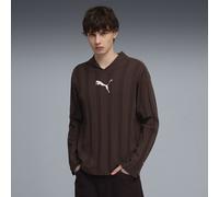 PUMA T7 Langarm-Polo Herren, Kleidung, Braun, XL Brown