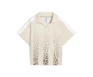 Puma T7 LEO LUXE Relaxed Fit Short Sleeve T-Shirt Damen XL