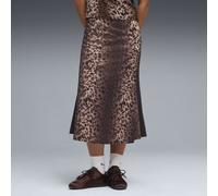 PUMA T7 Leo Luxe Track Midirock Damen, Kleidung, Schwarz, XL Black