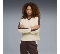 PUMA T7 Relaxed Langarm-Polo Damen, Kleidung, Weiß, S White