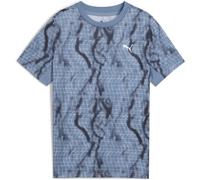 Puma TAD ESS AOP Poly Jungen T-Shirt, blau 164