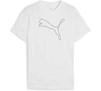 Puma TAD ESS Cat Logo Mädchen T-Shirt, weiß 140