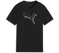 Puma TAD Essentials Logo Graphic Mädchen T-Shirt, schwarz, Gr. 152