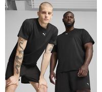 PUMA TAD ESSENTIALS Meliertes T-Shirt mit Cat Logo Herren, Kleidung, Schwarz, 3XL Black