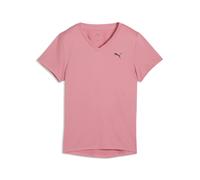 PUMA TAD ESSENTIALS T-Shirt mit V-Ausschnitt Damen, Kleidung, Rosa, M Pink