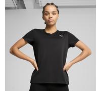 PUMA TAD ESSENTIALS T-Shirt mit V-Ausschnitt Damen, Kleidung, Schwarz, S Black