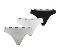 PUMA Damen String weiß / schwarz / graumeliert, Größe XL, 4624363 Weiß / Schwarz / Graumeliert XL