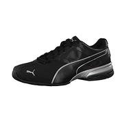 Puma Tazon 6, Herren Laufschuhe Laufschuhe, Schwarz(Black/Puma Silver), 48.5 EU