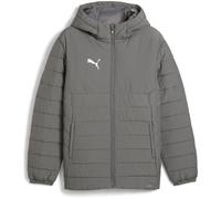 PUMA teamADDITIONS Steppjacke mit Kapuze Herren 13 - flat medium gray/puma silver XXL