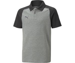 Puma TeamCUP Casuals Junior Kinder Poloshirt, grau 152