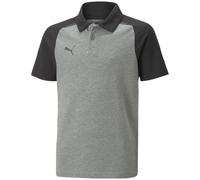Puma TeamCUP Casuals Junior Kinder Poloshirt, grau, Gr. 152