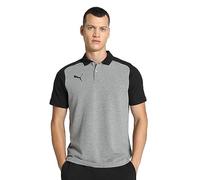 PUMA teamCUP Casuals Poloshirt, Medium Grey Heather, XL