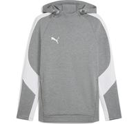Puma Teamevostripe Hoody medium gray heather-puma silver-puma white (33) L