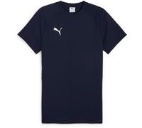 PUMA teamEvostripe T-Shirt Herren 06 - PUMA navy/PUMA silver/PUMA white S