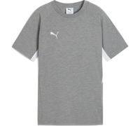Puma Teamevostripe Tee Jr medium gray heather-puma silver-puma white (33) 128