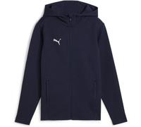 Puma teamFINAL Casuals Hooded Junior Kinder Blouson, blau 152