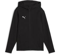 Puma teamFINAL Casuals Hooded Junior Kinder Blouson, schwarz 164