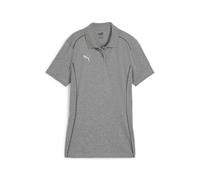 PUMA teamFINAL Casuals Poloshirt Damen 33 - medium gray heather/puma silver XL