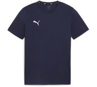 PUMA Unisex Teamgoal Casuals Tee Jr T-Shirt, Puma Navy-puma White, 164 EU
