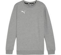 Puma Jungen Teamgoal Casuals Sweatshirt Mit Rundhalsausschnitt Strickpullover, Medium Gray Heather-Puma White, 164 EU