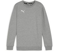PUMA teamGOAL Casuals Crew Neck Sweatshirt Jungen 33 - medium gray heather/puma white 140