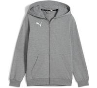 Puma teamGOAL Casuals Hooded Junior Jungen Sweatshirt, grau 140