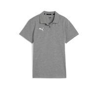 PUMA teamGOAL Casuals Poloshirt Damen 33 - medium gray heather/puma white M