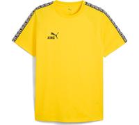 Puma Herren T-Shirt teamKING Tee 660532-07 L Faster Yellow-Puma Black-P Blck