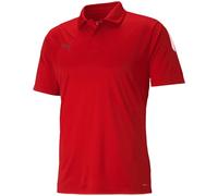 PUMA Poloshirt teamLIGA Sideline Herren Rot/Weiß Größe M