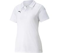 PUMA Damen Teamliga Sideline Polo W Shirt, Puma White-puma Black, S EU