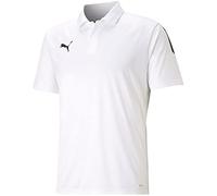 Puma Teamliga Sideline Poloshirt für Herren, Puma White-Puma Schwarz, 3X-Large Groß