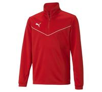 Puma TeamRISE 1/4 Zip Top Kinder Sweatshirt, rot 140