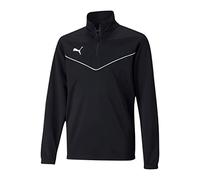 Puma teamRISE Halfzip-Sweatshirt Kids Schwarz/Weiß Größe 140