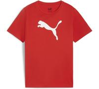 Puma teamRISE Logo Cotton Junior Jungen T-Shirt, rot 176