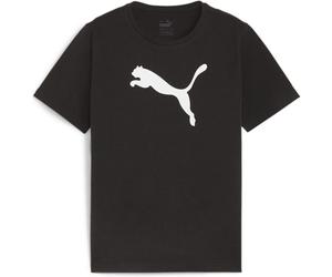 Puma teamRISE Logo Cotton Junior Jungen T-Shirt, schwarz 140