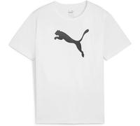 Puma teamRISE Logo Cotton Junior Jungen T-Shirt, weiß 164