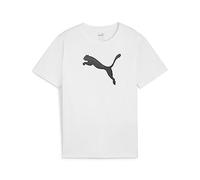 PUMA teamRISE Logo Trainingshirt Kids Weiss, 140 Kinder