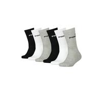 PUMA Tennissocken Crew Kinder Tennis Socken Sportsocken Unisex für Mädchen und Jungen 6 Paar, Farbe:Black/White/Grey, Socken & Strümpfe:31-34