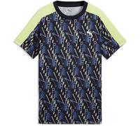 PUMA Train All Day Essentials Allover Print Poly Trainingsshirt Jungen 16 - new navy 140