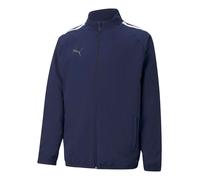 PUMA unisex-kinder Sweater, Peacoat-Puma White, 116