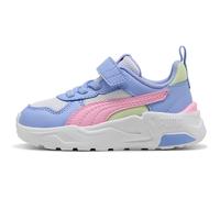 Sneaker PUMA "TRINITY 2 LT AC+ INF", Mädchen, Gr. 23, puma weiß, pink shimmer, intense lavender, Textil, Schuhe Sneaker, für Kinder, sportlicher Stil, mit Klettverschluss (71513111-23) puma weiß, pink
