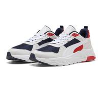 PUMA Unisex Trinity 2 LT Sneaker, Navy White-Feather Gray-RED FIRE, 39 EU