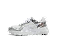 PUMA Trinity 2 Metallisch Whisper Sneakers Damen, Schuhe, Weiß, 35.5 White