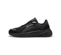 Sneaker PUMA "Trinity 2 Sneakers Erwachsene", Herren, Gr. 44,5, schwarz (schwarz silber metallic), Obermaterial: Synthetik, Kuhleder, Textil. Futter: Textil. Innensohle: Textil. Laufsohle: Gummi, Schu