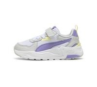 PUMA Trinity Lite Sneakers Kinder, Schuhe, Weiß/Lavender Alert/Glacial Grau, 34.5 White