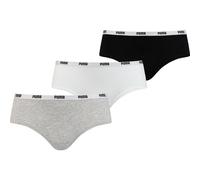 PUMA Underwear - Boxershorts Hipster 3er Pack Damen (503007001) S WHITE / GREY / BLACK