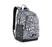 PUMA Uni Kinder Academy Backpack Gra Rucksack, Black-Grafiti AOP, One Size