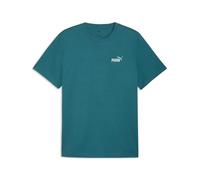 Puma T-Shirt 2-farbig Small No. 1 Logo – Unisex – Emerald Ice – Größe L (EU)